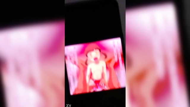 Cute Nanako Masturbates to Big Dick in Sexy Hentai Cum Tribute