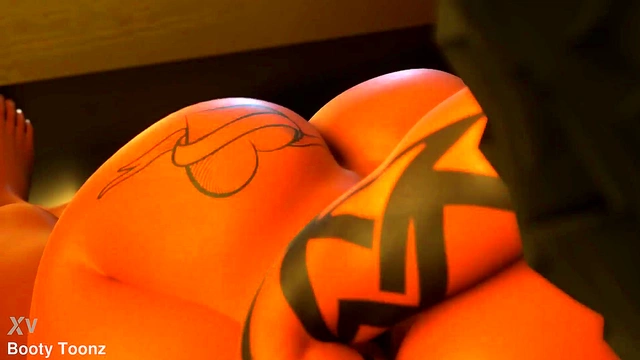 Ebony Jones Debuts With Her Huge Ass in 3D Hentai XXX Scene