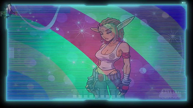 Sexy Anime Guide Lola Trains With Robot for Akabur's Genie Fantasy