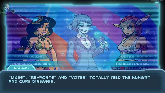 Sexy Anime Guide Lola Trains With Robot for Akabur's Genie Fantasy