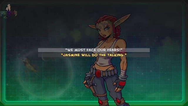 Sexy Anime Guide Lola Trains With Robot for Akabur's Genie Fantasy