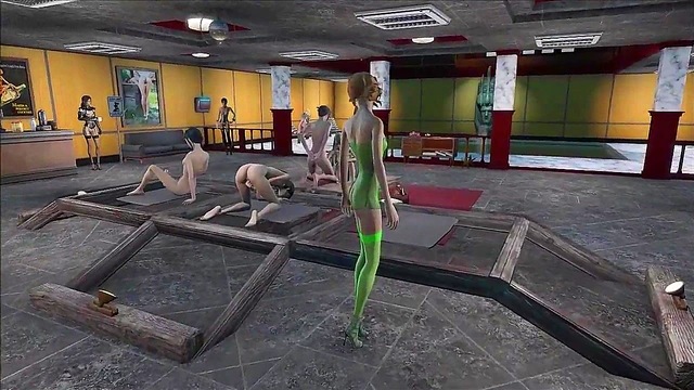 Sexy Fallout 4 Prostitutes in Lingerie Get Fucked by Anime Machines