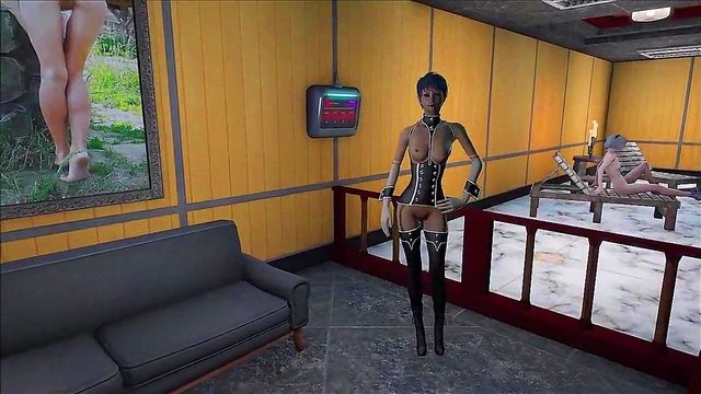 Sexy Fallout 4 Prostitutes in Lingerie Get Fucked by Anime Machines