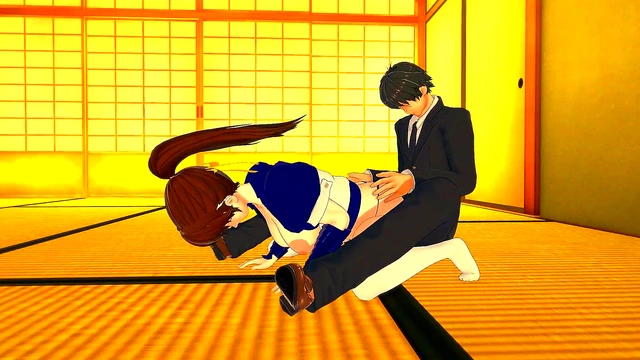 Kasumi Seduces CEO in 3D Hentai Fantasy to Save Her Home