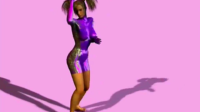 Horny Hentai Babe Shows Off Big Tits in Tight Top & Panties