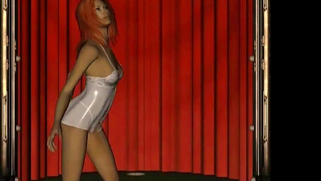 Horny Hentai Babe Shows Off Big Tits in Tight Top & Panties