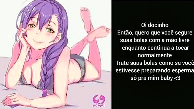 Cute Hentai JOI Session With Seductive Anime Babe