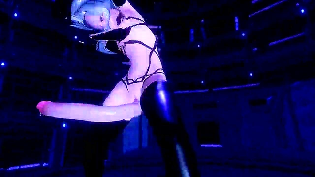 Horny Futanari Babe With Ahegao Face Rides Dick In MMD Hentai Scene