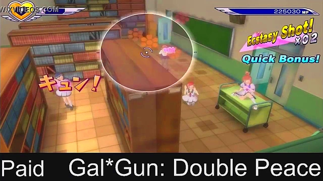 Horny Anime Girls from Gal*Gun Get Shot Full of Cum in Steamy Action