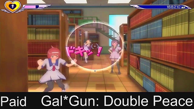 Horny Anime Girls from Gal*Gun Get Shot Full of Cum in Steamy Action