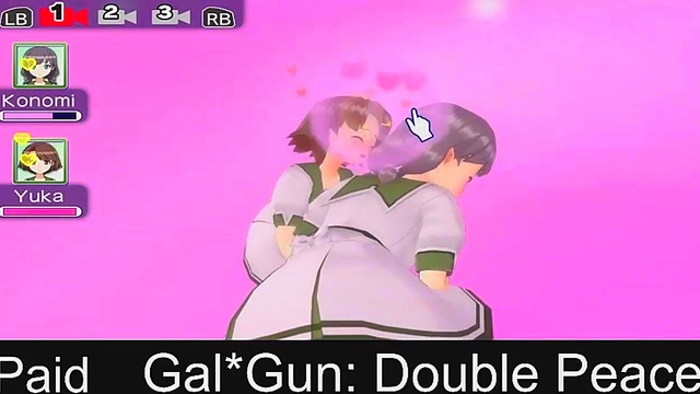 Horny Anime Girls from Gal*Gun Get Shot Full of Cum in Steamy Action