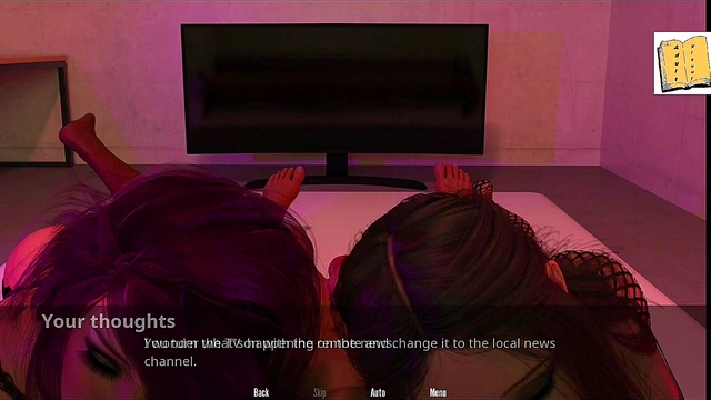 HotBrunette Teen Gives Mind-Blowing Blowjob To Big-Cock Gamer In Erotic Visual Novel Scene