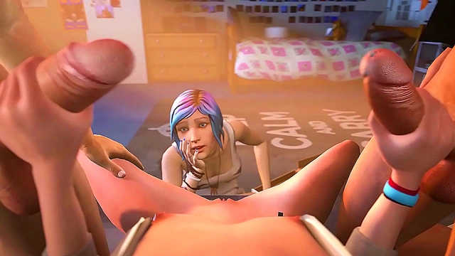 Life is Strange VR – Max Caulfield & Chloe Price Threesome Handjob Exposed