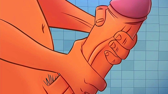 Hentai Toon Girls Surprise Guy With Bathroom Handjob & Blowjob Fun