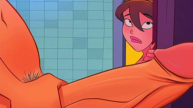 Hentai Toon Girls Surprise Guy With Bathroom Handjob & Blowjob Fun