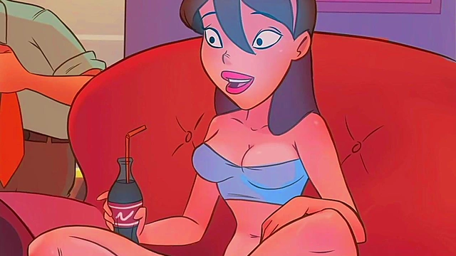 Hentai Toon Girls Surprise Guy With Bathroom Handjob & Blowjob Fun