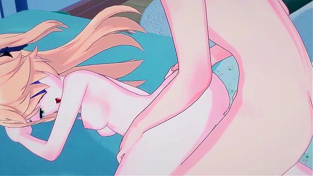 Cute Anime Fischl Sucks Dick Before Missionary Fucking for Creampie & Cum Swallow