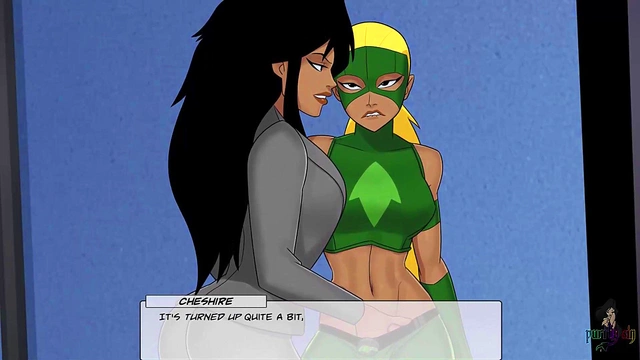 Cheshire & Artemis Toy With Desire – Lesbian Playtime in DC Comics Style Cosplay