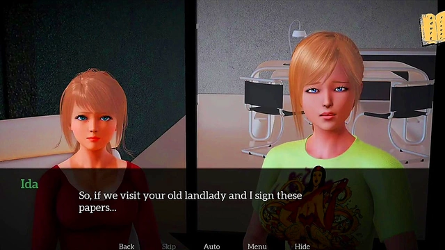 Blonde Hentai Babe With Big Tits Gets Fucked At Home By New Stepdad