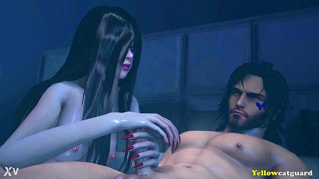 Halloween Ghost Haunts Vella in 3D Hentai Source Filmmaker Action