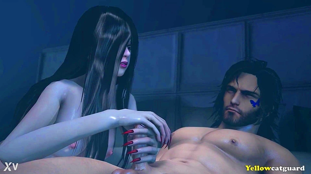 Halloween Ghost Haunts Vella in 3D Hentai Source Filmmaker Action