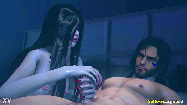 Halloween Ghost Haunts Vella in 3D Hentai Source Filmmaker Action