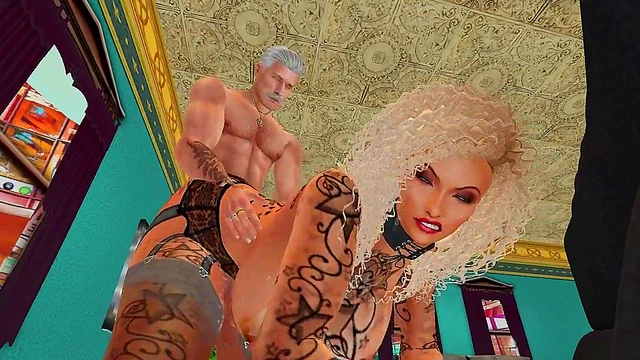 Blonde Anime Babe Nails Her Professor With Big-Ass Anal Orgasm