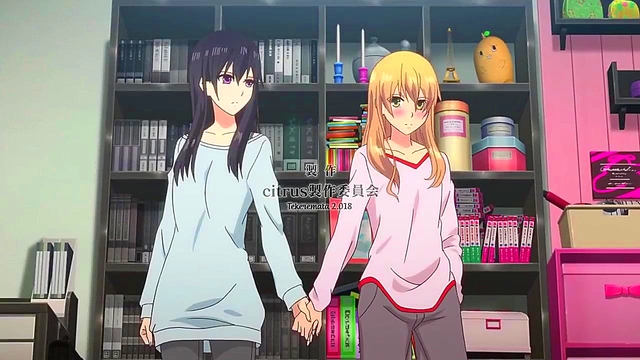 Yuri Anime Schoolgirls Share Intense Citrus Lesbian Moments