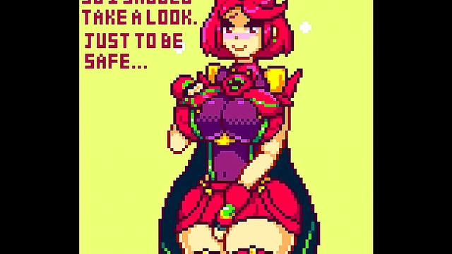 Horny Xenoblade's Pyra Craves Dick in POV Cowgirl for Big-Ass Creampie