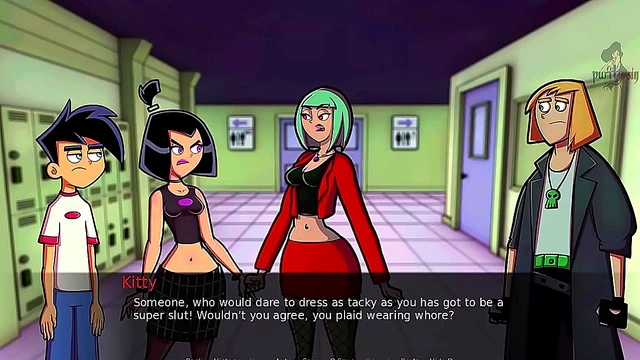Hot Gothic Danny Phantom Masturbates in Amity Park for Your Pleasure