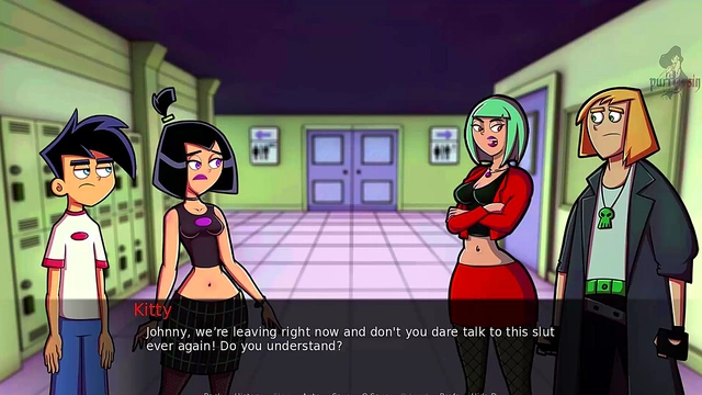 Hot Gothic Danny Phantom Masturbates in Amity Park for Your Pleasure