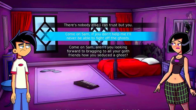 Hot Gothic Danny Phantom Masturbates in Amity Park for Your Pleasure