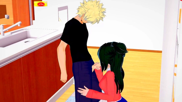Katsuki Bakugo Pleases Slim Inko Midoriya With Passionate 3D Hentai Action