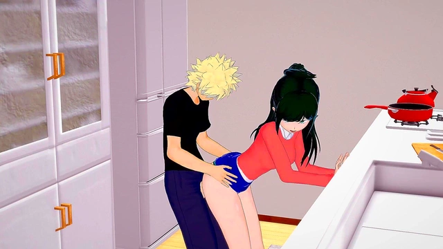 Katsuki Bakugo Pleases Slim Inko Midoriya With Passionate 3D Hentai Action