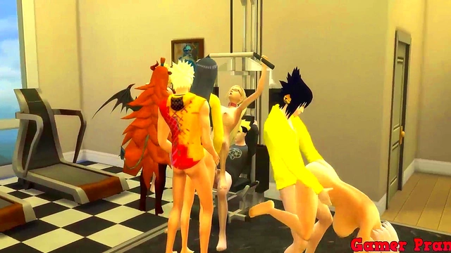 Naruto Anime Orgy – Naruto, Ino & Friends Get Wild With Hardcore Anal Sex Fest