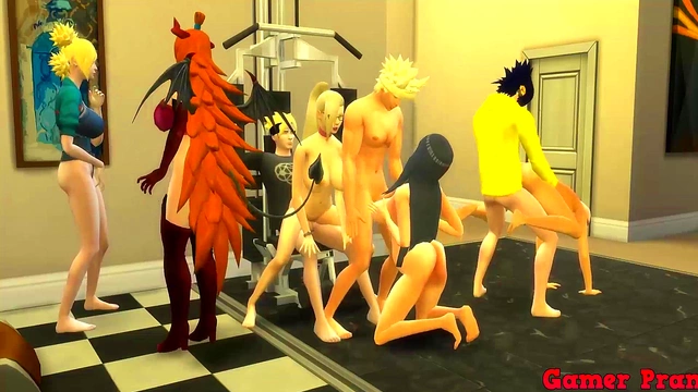 Naruto Anime Orgy – Naruto, Ino & Friends Get Wild With Hardcore Anal Sex Fest
