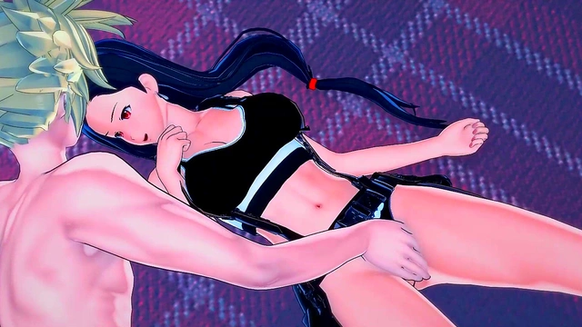 Tifa Rides Cloud's Dick in FF7 Hentai for Doggy Style Cream Pie