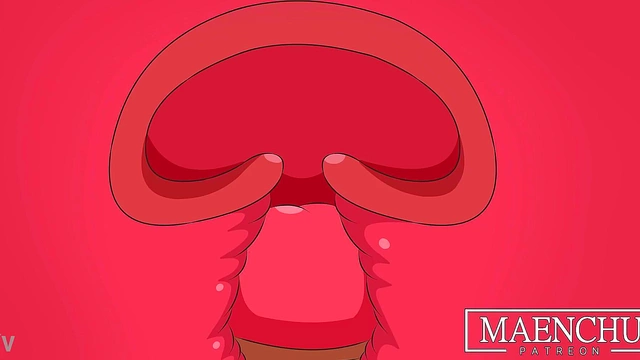 Megumin Rides Dick inReverse Cowgirl for Juicy Cartoon Cumshot