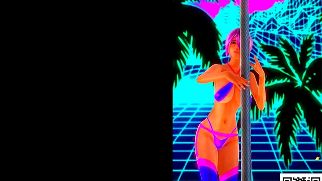 Hot Retro Stripper Amber Lynn Dances Seductively With Big Tits & Sexy Ass