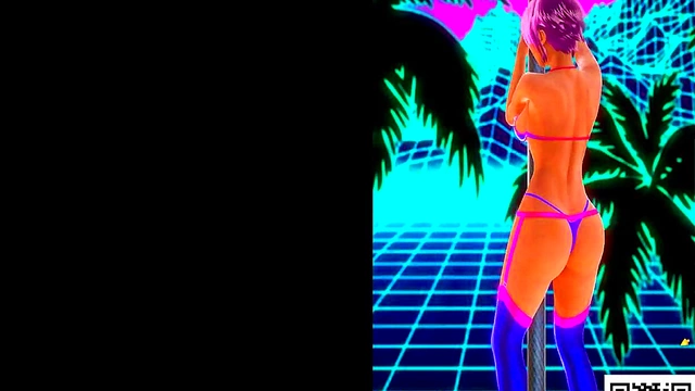 Hot Retro Stripper Amber Lynn Dances Seductively With Big Tits & Sexy Ass