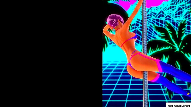 Hot Retro Stripper Amber Lynn Dances Seductively With Big Tits & Sexy Ass