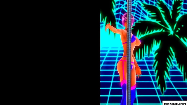 Hot Retro Stripper Amber Lynn Dances Seductively With Big Tits & Sexy Ass