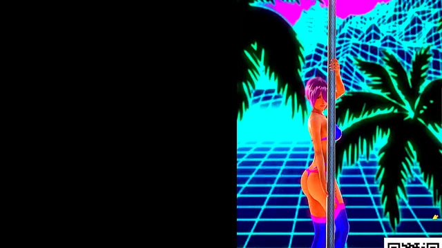 Hot Retro Stripper Amber Lynn Dances Seductively With Big Tits & Sexy Ass