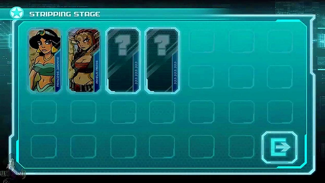 Hot Anime Princess Jasmine Enjoys Sexy Cam Show With Genie Toy