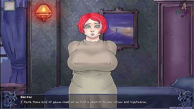 Redheaded Doctor Helps Giant-Busted Anime Patient With Lovecraftian Desires