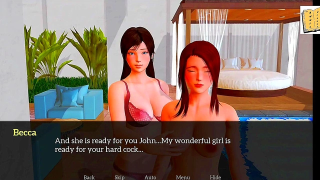 Hentai Threesome Fun With My New Family In Missionary Position