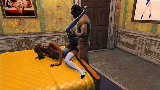 Horny Fallout 4 Prostitutes Get Fucked Hard In Anime Style Action