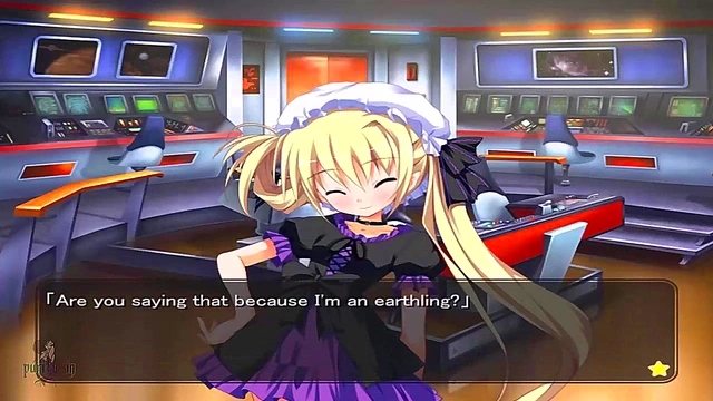 Blonde Anime GF Turns into Horny President for Alien Sex Games