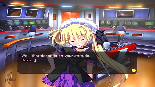 Blonde Anime GF Turns into Horny President for Alien Sex Games