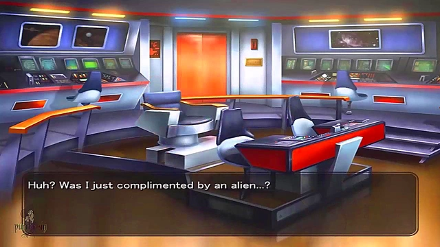 Blonde Anime GF Turns into Horny President for Alien Sex Games
